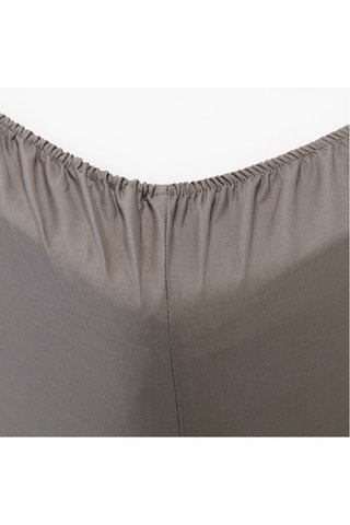 Drap-housse en coton 140 fils/cm² - Marron