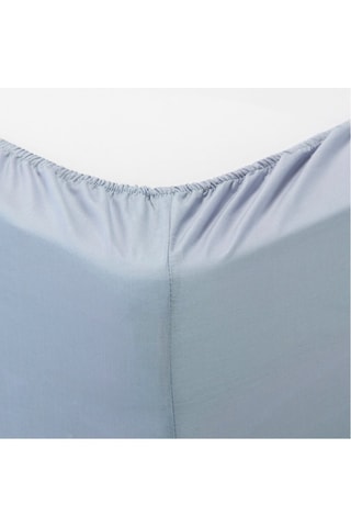 Drap-housse en coton 140 fils/cm² - Bleu