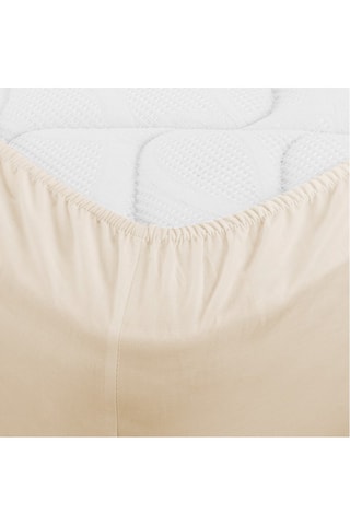 2 draps-housses - Beige
