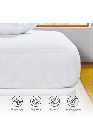 Protège-matelas - Blanc