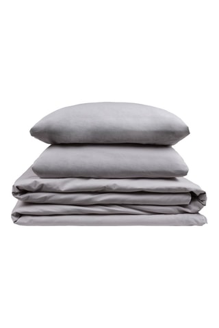 Parure de couette en coton 79 fils/cm² - Gris
