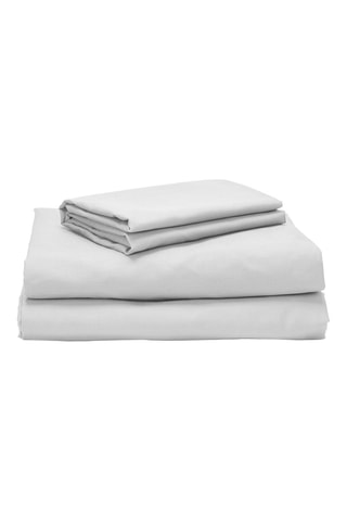 Parure de draps en coton 79 fils/cm² - Blanc