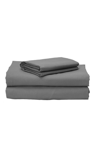 Parure de draps en coton 59 fils/cm² - Gris