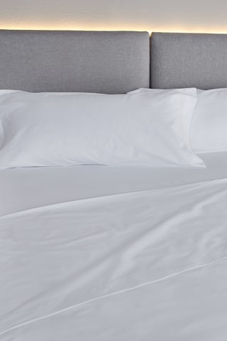 Parure de draps en coton 118 fils/cm² - Blanc