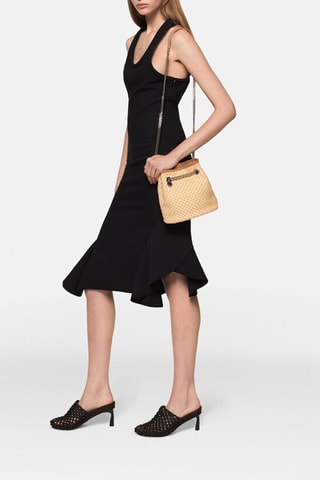 Robe midi sans manches - Noir