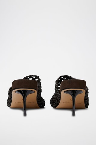 Mules à talons - Noir et marron