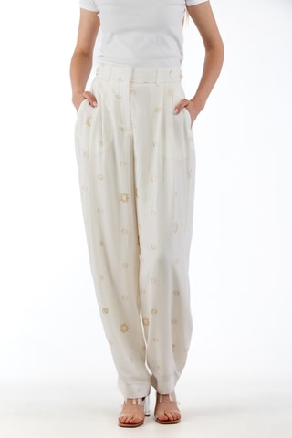 Pantalon carotte - Blanc