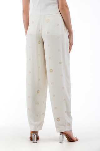 Pantalon carotte - Blanc