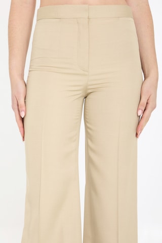 Pantalon flare - Beige