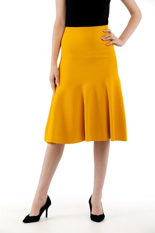 Jupe midi - Jaune