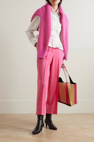 Pantalon de costume en laine - Rose