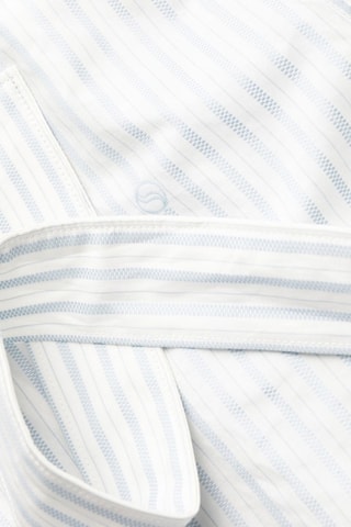 Robe chemise - Blanc et bleu