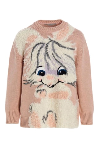 Pull en laine - Rose et multicolore