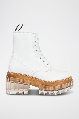 Boots - Blanc et marron