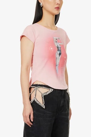 T-shirt - Blanc et rose