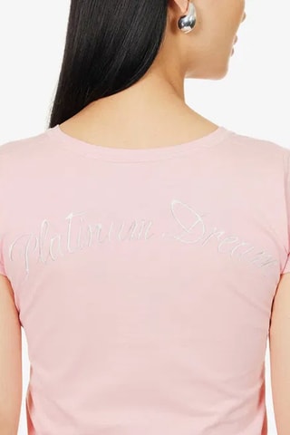 T-shirt - Blanc et rose