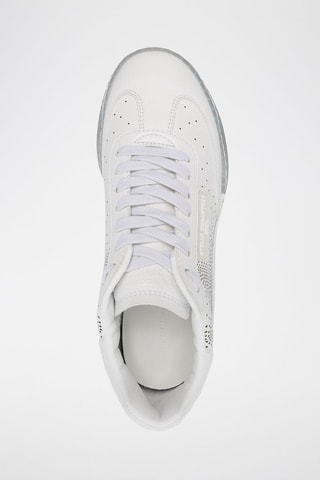 Baskets plateformes - Blanc, noir et gris