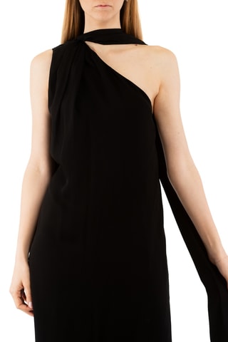 Robe asymétrique sans manches - Noir