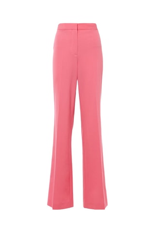 Pantalon flare en laine - Rose