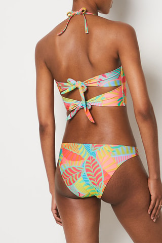 Slip bikini Peachy - Corallo e giallo 