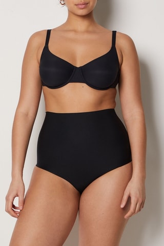 Cueca de cintura alta Controly - Preto