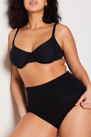 Cueca de cintura alta Powery - Preto