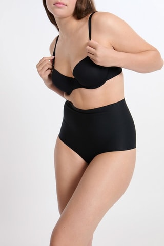 Cueca de cintura alta Controly - Preto
