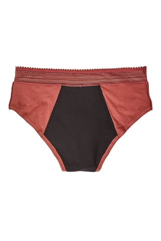 Cueca menstrual Celi - Vermelho-tijolo