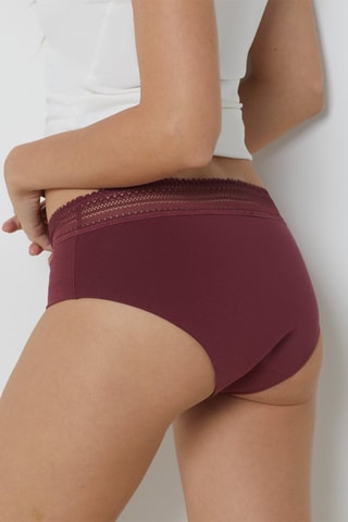 Cueca menstrual - Fluxo médio Celia - Bordô