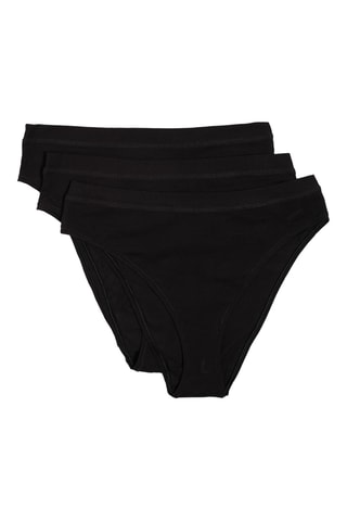 3 bragas Justin - Negro