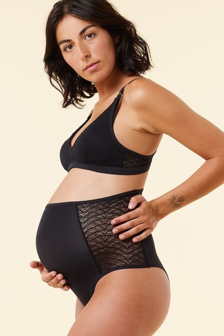 Tanga de maternidade Mom Confort - Preto