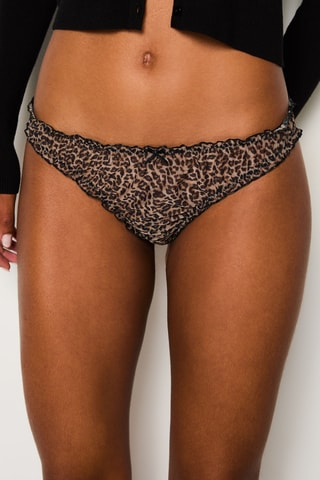 Cueca Bliss W25 - Preto e bege