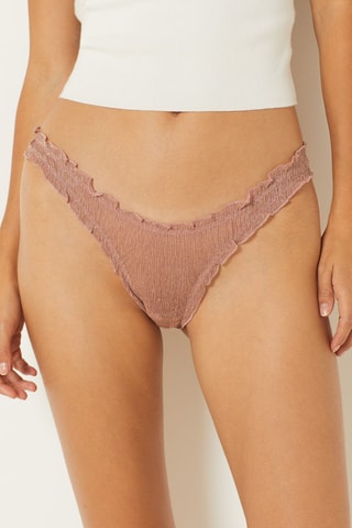 Tanga Amber Shiny - Rosa