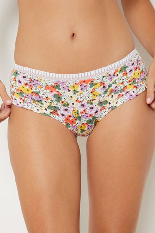 Shorties Happily - Branco e malva