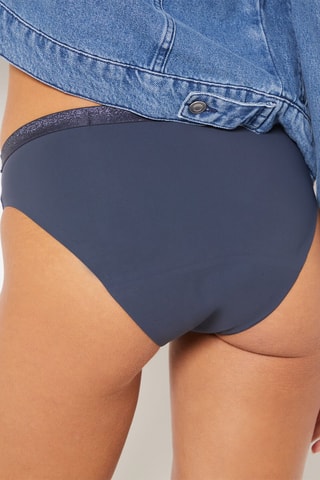 Cueca menstrual Aya - Fluxo médio - Azul-marinho - Etam