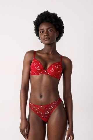 Soutien push-up Conquette - Vermelho