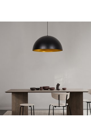 Hanglamp Sivani - Zwart en Goudkleurig - 40 W
