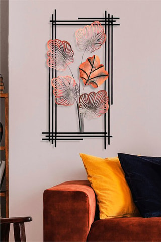 Adorno mural Daiyu 4 - 48 x 87 cm - Negro