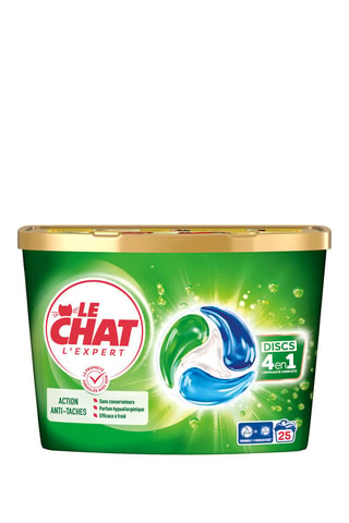 3 x 25 pastilles de lessive Le Chat Disc l'Expert