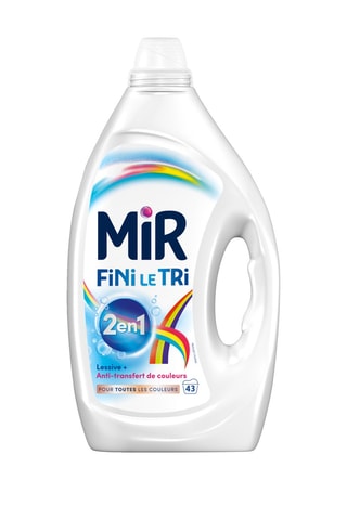 4 x Lessive Mir Couleurs Fini le Tri - 43 lavages - 1,93 l