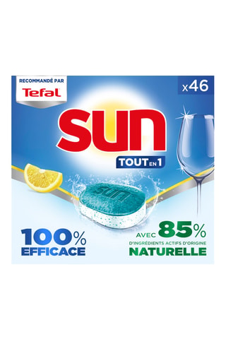 3 x Tablettes lave-vaisselle Sun Tout-en-1 Citron Ecolabel - 46 lavages