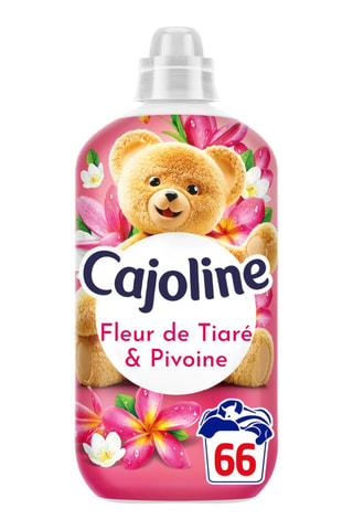 3 x Adoucissant Cajoline Créations - Fleur de tiaré et Pivoine - 66 lavages