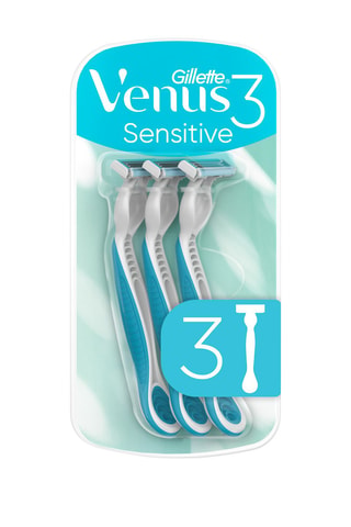 3 x 3 rasoirs jetables Sensitive - Bleu - Venus