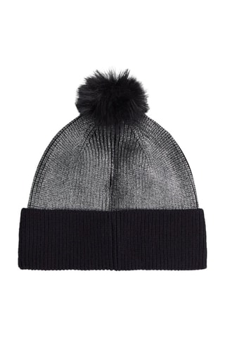 Bonnet à pompon - Noir