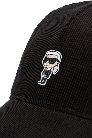 Casquette en velours - Noir