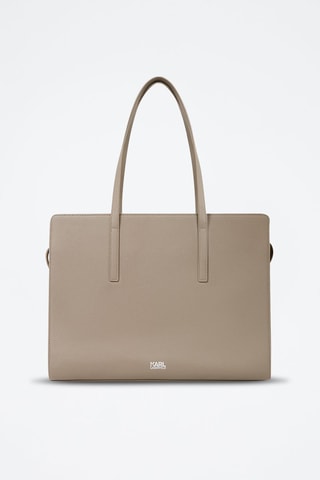 Sac porté épaule en cuir - Gris