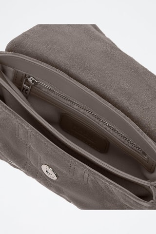 Sac à main en nubuck - Taupe