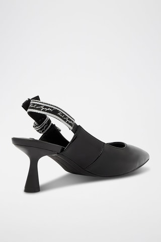 Escarpins en cuir - Noir et blanc