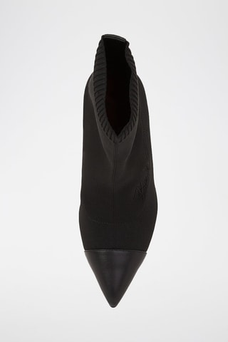 Bottines en cuir de mouton - Noir