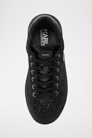 Baskets plateformes en cuir - Noir